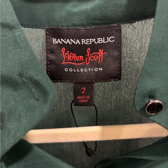 Banana Republic top with Tie Neck size 2 - Picture 2 of 2